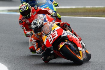 GP du Japon 2015, Motegi, MotoGP. Photo : motogp.com Blessé, Marc Márquez termine 4e, sans réel éclat, à près de 30 secondes de son coéquipier.